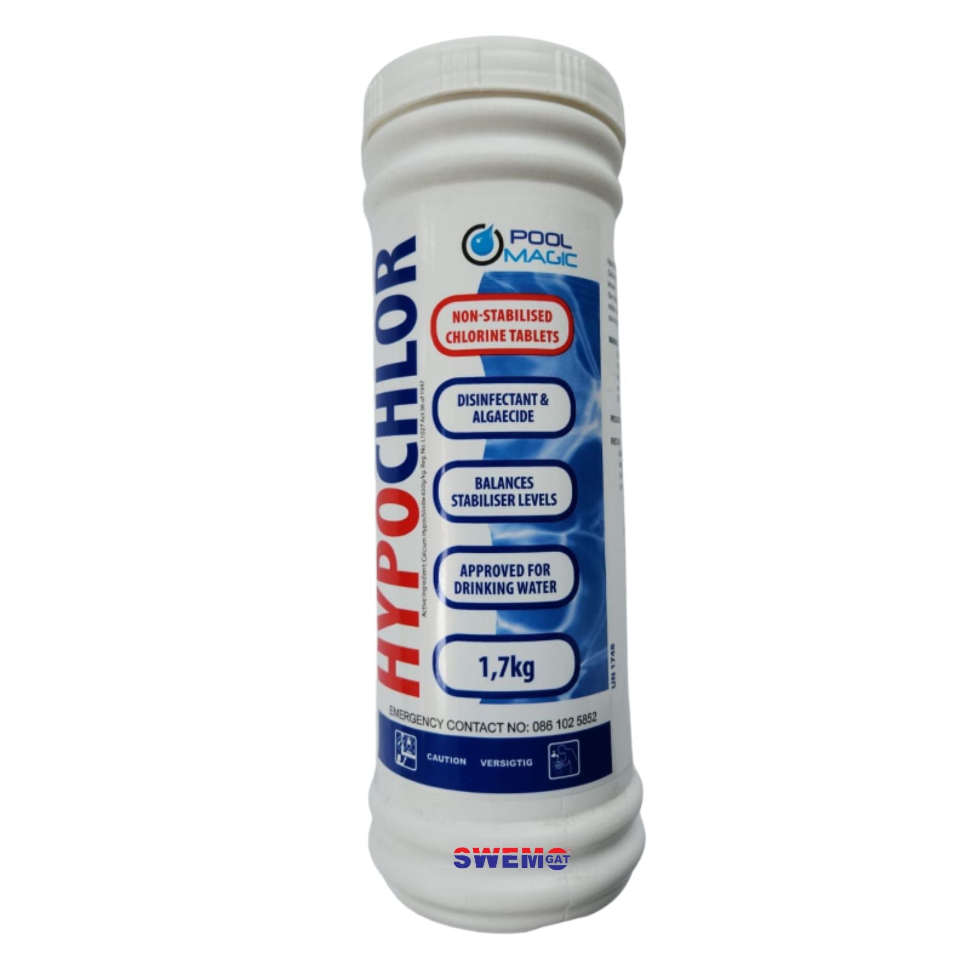 Hypochlor Non Stablising Chlorine Pills Swemgat Hypochlor non stablising chlorine pills swemgat