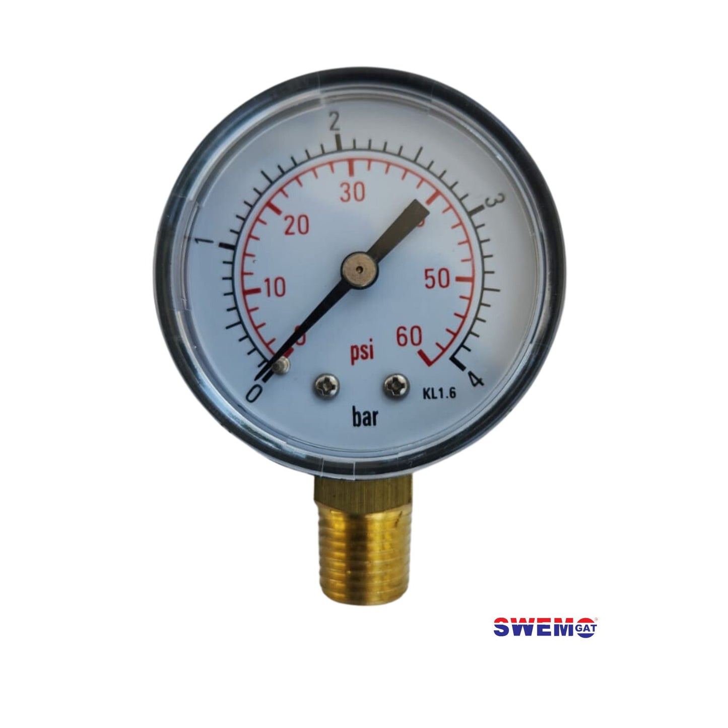 Pressure gauge for sand filters (Water saving device)