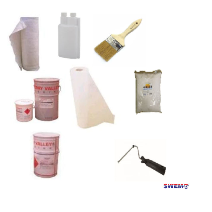 Material Kit: Fibreglass lining for 5m x 10m concrete swimming pools (upto 92m2)