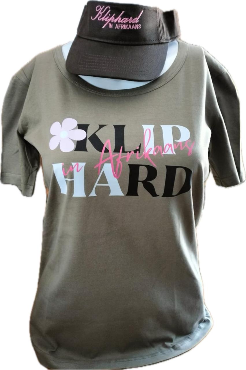 Kliphard in Afrikaans Dames T-hemp