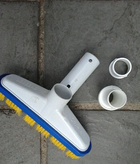 Quality Hi-Vac pool brush | Manual vacuum sweeper attachment + fittings - Swemgat