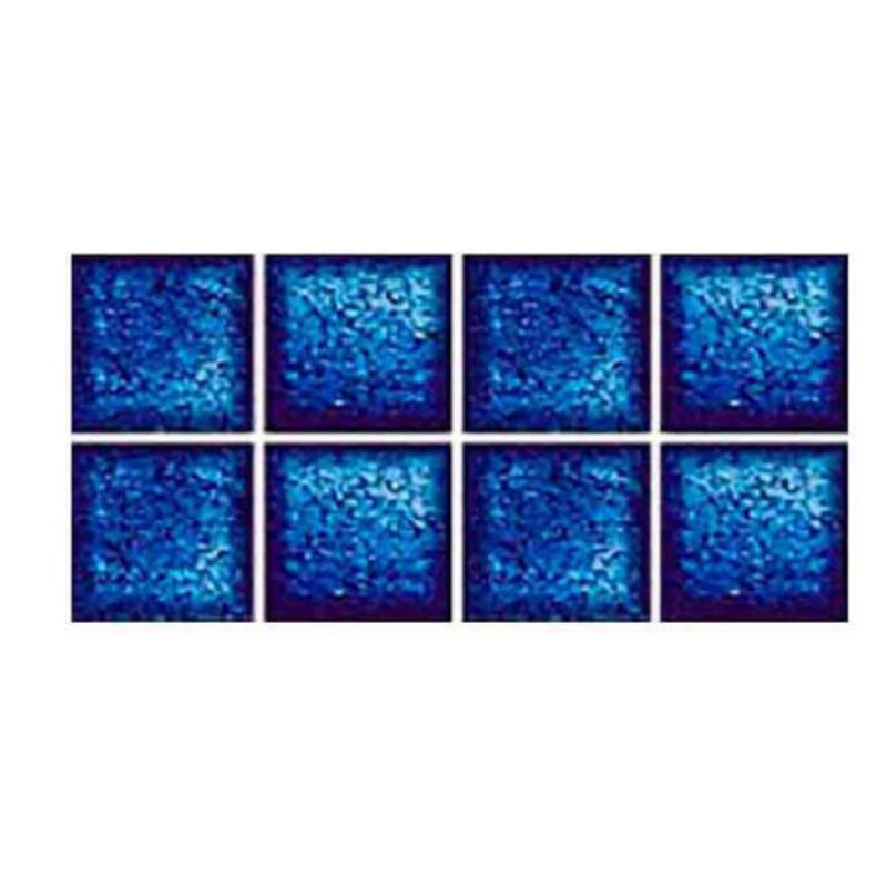 Blue Heartstone Fibreglass Pool Mosaic Tissue Sheet 820mm x160mm