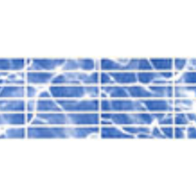Oceano Blue Fibreglass Pool Mosaic Tile Sheet 960mm x160mm