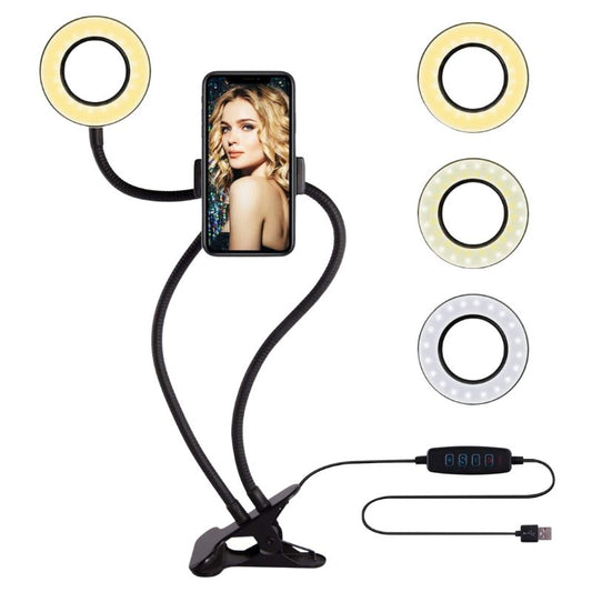 Professional Live Stream Selfie Ring Light and Cellphone stand