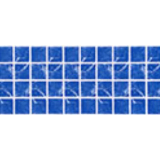 Shattered Silica Blue Fibreglass Pool Mosaic Tile Sheet 800mm x160mm