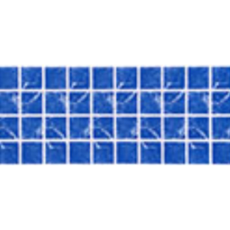 Shattered Silica Blue Fibreglass Pool Mosaic Tissue Sheet 800mm x160mm