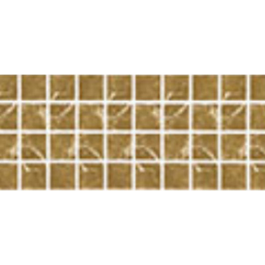 Shattered Silica Caramel Fibreglass Pool Mosaic Tile Sheet 800mm x160mm