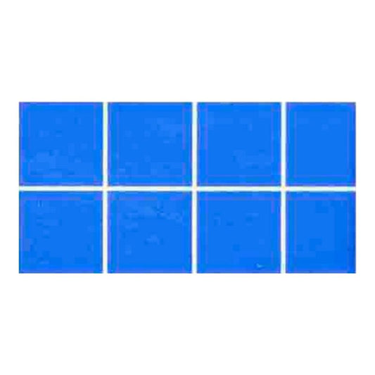 Twin Sky blue Fibreglass Pool Mosaic Tile Sheet 610x150mm