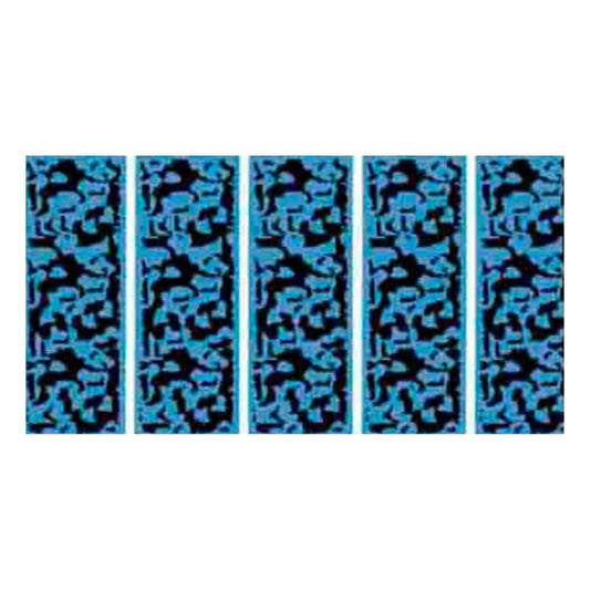 Waterlines Light Blue Fibreglass Pool Mosaic Tile Sheet 610 x154mm