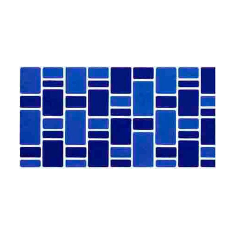 Fibreglass Pool Mosaic Tissue Sheet-Waterfalls Dark Blue 605mm x150mm
